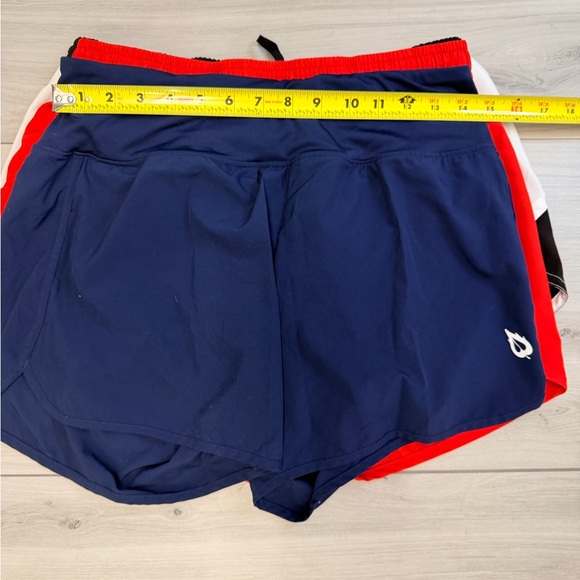 3-Piece Running Shorts BUNDLE Women’s Sz M, Red, Blue Black/White - Picture 7 of 7